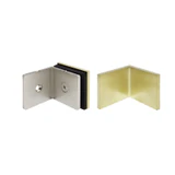 CSB90W, 90° Glass-to-Wall, Fixed Panel Square Clamp with Large Leg, WITH COVER — CSB90WSB