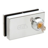 01P38， CRL Deluxe Patch Lock for 3/8" Glass — 01P38 — Polished Chrome