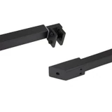 C2863, FRAMELESS SHOWER DOOR, SQUARE FIXED PANEL WALL TO GLASS SUPPORT BAR — C2863A