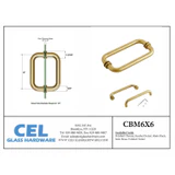 CBM, Tubular Back to Back Pull Handle & Towel Bar — CBM6X6