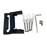 CGEN574, 5 Degree Pre-Set, Wall Mount Short Back Plate Hinge for Frameless Shower Door — CGEN574