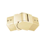 CVE-40X40, Flexible swivel vertical elbow for 1 1/2" x 1 1/2' slotted tube — CVE-40X40 — Brushed Gold
