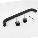 CM16512, Singled Side, Ø 1"X 12"(CTC), Solid Aluminum Straight Pull Handles. Clear Anodized — CM16512-MB — Matte Black