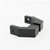 CSQOF, Offset Mount Mid-Post for Square Ladder Pulls (1 Set) — CSQOF-MB — Matte Black