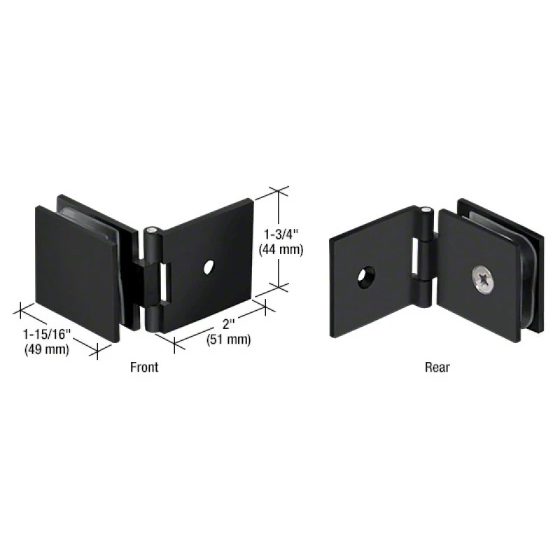 CRL Adjustable Square Wall Mount Glass Clamp — ADJSQ037