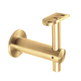 CHBR732, Wall Mount Fixed Handrail Bracket For Round Tube — CHBR732 — Satin Brass