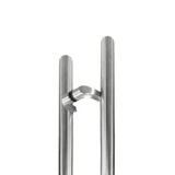 CLPO84-MB, (2-M1), Ø 1 1/4" X84"X72"(CTC), 84" Ladder Pull Handle Back to Back, Offset — CLPO84-SSS — Brushed Stainless Steel