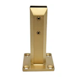 CSDMS188S, Square Spigot for Stair, Size: 2" x 7-7/16" Height ,Duplex 2205 — CSDMS188SL — Brushed Gold — Left Side