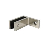 CGTW90, 90 Degree Corner Railing Clamp, Glass to Wall — CGTW90 — Polished Stainless Steel