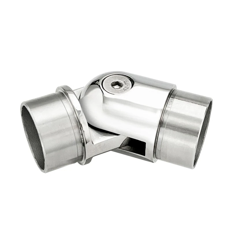CSE-424, Ajustable connector for Ø 1 3/4" OD Handrail Tube — CSE-424 — Polished Stainless Steel