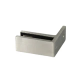 CGTW90, 90 Degree Corner Railing Clamp, Glass to Wall — CGTW90 — Brushed Stainless Steel