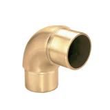 CE90-424, 90-degree elbow connector for Ø 1 3/4" OD Handrail Tube — CE90-424 — Brushed Gold