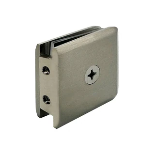 CBGCU1, Beveled Fixed Panel Shower Door Clamp, Wall Mount, Glass to Wall — CBGCU1