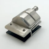 CY12S, Swimming Pool Glass Door Lock-No Key For 3/8”-5/8 Thickness Glass — CY12S — Brushed Stainless Steel