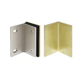 CSB290W,(2-R1) Shower Bracket with Cover, Offset Wall to Glass 90°, for 3/8" ~1/2" . Black Rubber Gaskets, — CSB290WSB