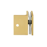 CSGC037, Fixed Panel Square Clamp With Leg for Frameless Shower Door — CSGC037