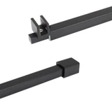 C2861, FRAMELESS SHOWER DOOR, SQUARE FIXED PANEL WALL-TO-GLASS SUPPORT BAR — C2861A