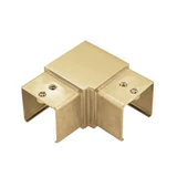 CE90-40X40, Tube to tube 90 degree Elbow for 1 1/2" x 1 1/2" slotted tube — CE90-40X40 — Brushed Gold