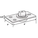 C1NT402, FloorPivot — C1NT402-SSS — Brushed Stainless Steel