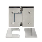 CEL180, Heavy Duty Adjustable Glass-to-Glass 180° with Cover Plate Hinge, For 3/8"~1/2" Glass — CEL180BN