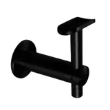 CHBR732, Wall Mount Fixed Handrail Bracket For Round Tube — CHBR732 — Matte Black
