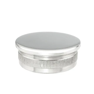 CEC-424, Flat End Cap for Ø 1 3/4" diameter Round Handrail Tube — CEC-424 — Polished Stainless Steel