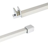 C2861, FRAMELESS SHOWER DOOR, SQUARE FIXED PANEL WALL-TO-GLASS SUPPORT BAR — C2861A