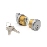PF215CT, FHC Keyed Cylinder/T-Turn For Use With Patch Lock — PF215CT — Brushed Stainless Steel
