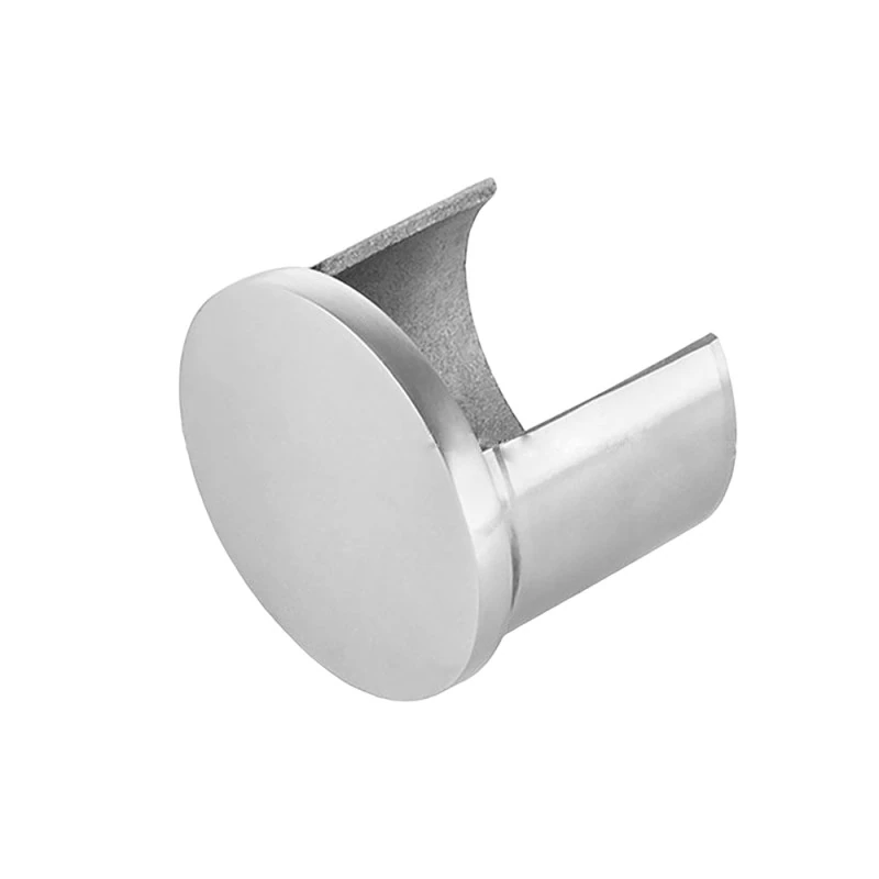 CEC-D424, Round End cap for Ø 1 5/8" slotted tube — CEC-D424 — Polished Stainless Steel