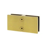 CGTGS180, 180° Railing Glass to Glass Clamp — CGTGS180-BG — Brushed Gold