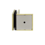 CSB90W, 90° Glass-to-Wall, Fixed Panel Square Clamp with Large Leg, WITH COVER — CSB90WSB