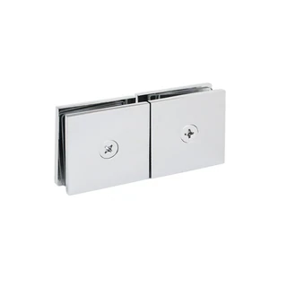 CSGC188, Square 180º Glass to Glass Movable Transom Shower Door Clamp — CSGC188