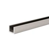 SUCR38, FHC 3/8" Low Profile U-Channel For 3/8" Glass - 95" Long — SUCR38
