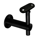 CHBF735, Adjustable Wall Mount Fixed Handrail Bracket For Square Tube — CHBF735 — Matte Black