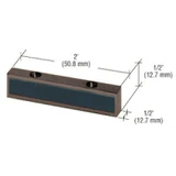 1NT307, CRL Aluminum Header Mounted Single Door Stop — 1NT307DU