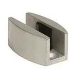 LS307,CRL Laguna Series Adjustable Bottom Floor Guide — LS307BS — Brushed Stainless
