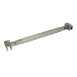 C2864, FRAMELESS SHOWER DOOR, SQUARE FIXED PANEL GLASS-TO-GLASS SUPPORT BAR — C2864A