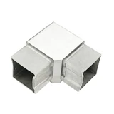 CE90-4040, 2-Way Structural Fitting Handrail Connector 90° for 1-1/2“ X 1-1/2" Square Tubing — CE90-4040 — Polished Stainless Steel