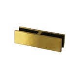 CGTG180, 180 degree Railing clamp, glass to glass — CGTG180 — Brushed Gold