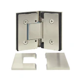 CEL045, Heavy Duty Glass-to-Glass 135° with Cover Plate Hinge, For 3/8"~1/2" Glass — CEL045PN