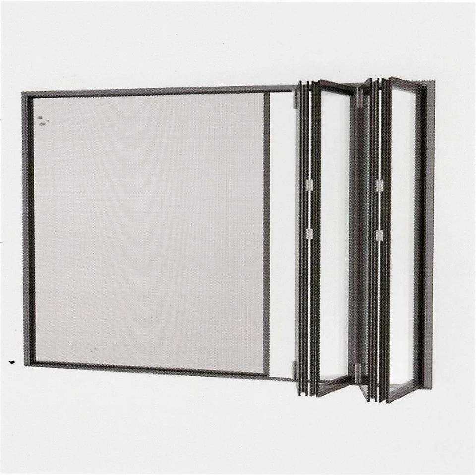 FD-95 folding door with an integrated screen option