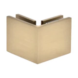 SGC90BBRZ,CRL Brushed Bronze Square 90 Degree Glass-to-Glass Clamp — SGC90BBRZ