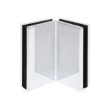 CSB290G, 90° Glass-to-Glass heavy Duty Bracket, WITH COVER — CSB290GCH