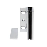 CEL044, Heavy Duty Adjustable Wall Mount offset Plate with Cover Plate Hinge, For 3/8"~1/2" Glass — CEL044CH