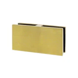 CGTGS180, 180° Railing Glass to Glass Clamp — CGTGS180-BG — Brushed Gold