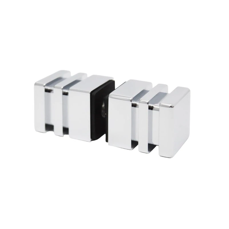 CSDK160, Square Back to Back Knob for 1/4"~1/2" Glass — CSDK160CH