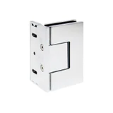 CEL044, Heavy Duty Adjustable Wall Mount offset Plate with Cover Plate Hinge, For 3/8"~1/2" Glass — CEL044CH
