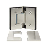 CEL045, Heavy Duty Glass-to-Glass 135° with Cover Plate Hinge, For 3/8"~1/2" Glass — CEL045BN