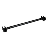C2704, FRAMELESS SHOWER DOOR, ROUND FIXED PANEL GLASS TO GLASS SUPPORT BAR — C2704A