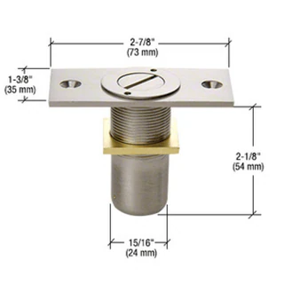 AMR209, CRL Dust Proof Keeper Locking Option — AMR209 — Brushed Nickel